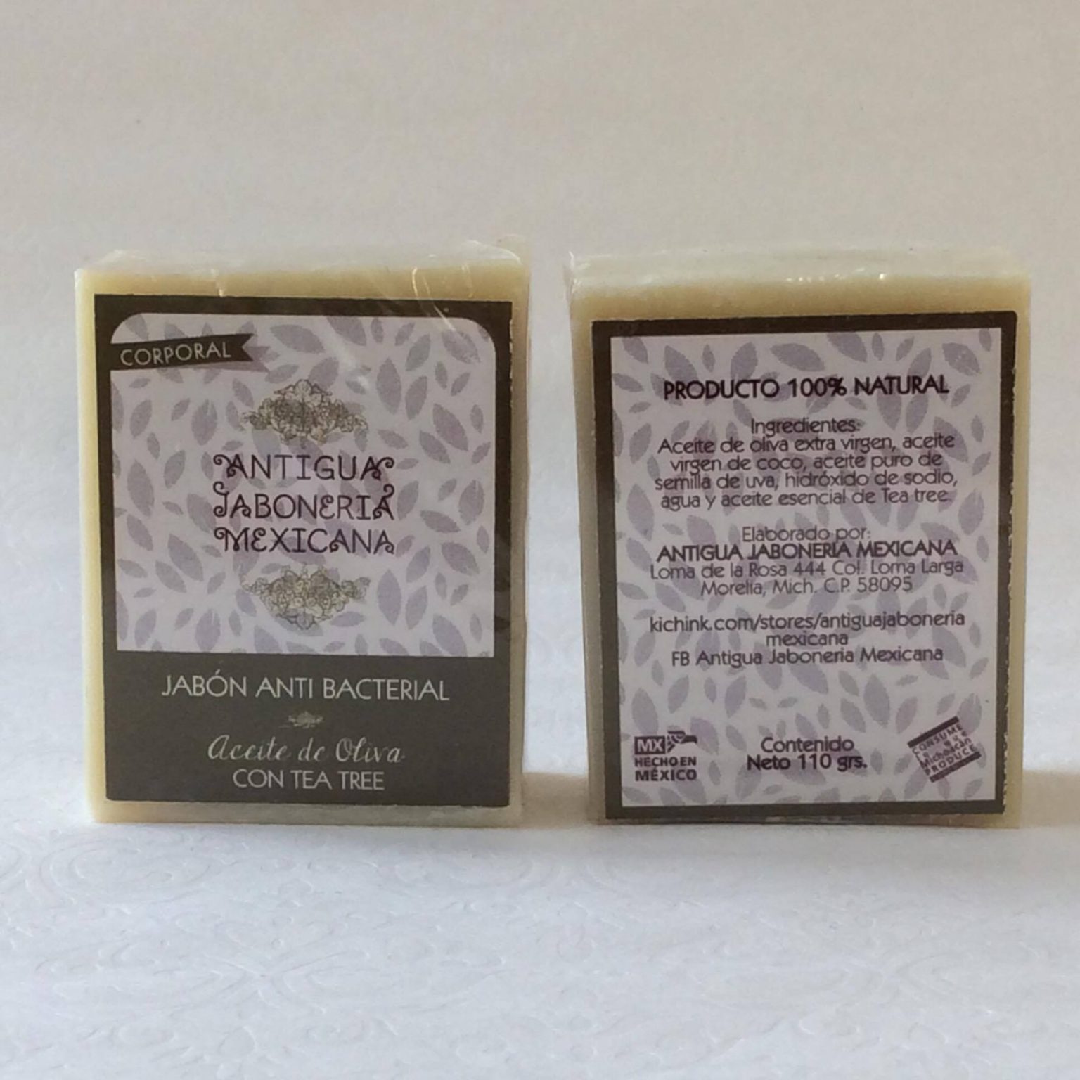 Jabón De Tea Tree 110g Antigua Jabonería Mexicana 0856